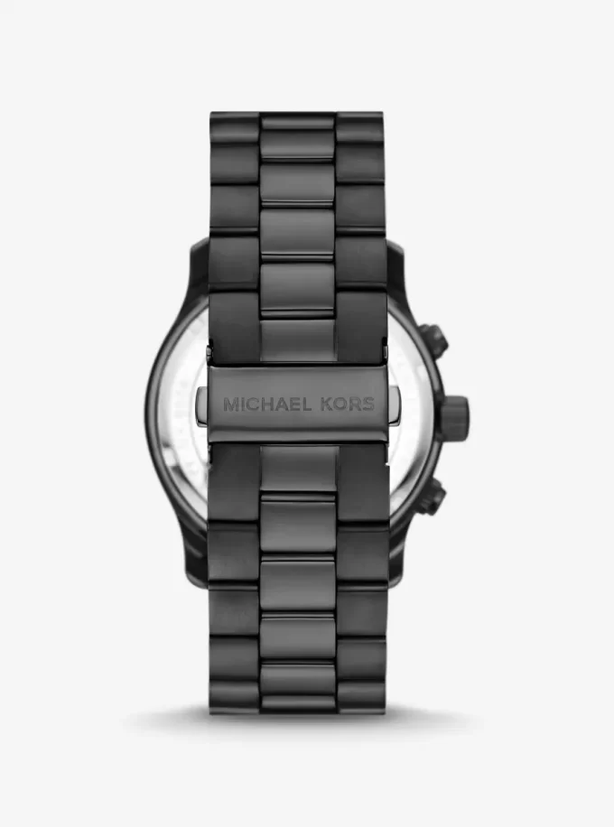 Reloj Runway extragrande en tono negro Reloj Runway extragrande en tono negro
