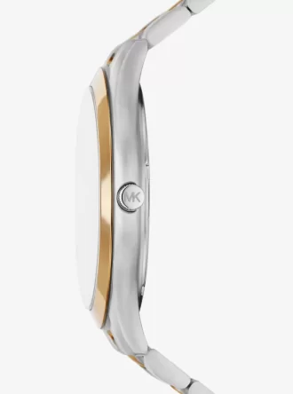 Reloj Runway extragrande y delgado de dos tonos