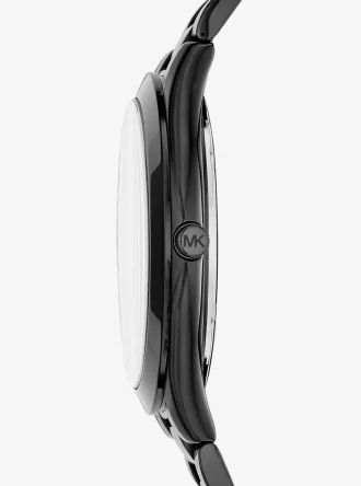 Reloj Runway extragrande y delgado en tono negro