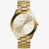 Reloj Slim Runway de acero inoxidable en tono dorado