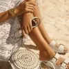 Reloj Slim Runway de acero inoxidable en tono dorado