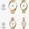Reloj Slim Runway de acero inoxidable en tono dorado