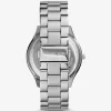 Reloj Slim Runway en tono plateado