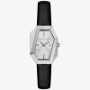 Reloj Suri plateado y de cuero Reloj Suri plateado y de cuero