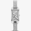 Reloj tipo brazalete plateado con pavé Mini Empire Reloj tipo brazalete plateado con pavé Mini Empire