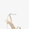 Sandalia Liana de piel con relieve de serpiente metalizada Sandalia Liana de piel con relieve de serpiente metalizada