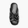 Sandalia plana de piel con tachuelas Irene Sandalia plana de piel con tachuelas Irene