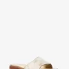 Sandalias tipo chanclas con logo metálico de jacquard de Hannah