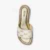 Sandalias tipo chanclas con logo metálico de jacquard de Hannah
