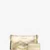 Set de regalo de cartera y tarjetero mediano con logotipo metálico grabado de Jet Set Set de regalo de cartera y tarjetero mediano con logotipo metálico grabado de Jet Set