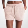 Shorts de mezcla de algodón con bordado de corazón Shorts de mezcla de algodón con bordado de corazón