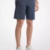 Shorts de mezcla de algodón con el logo de la marca