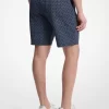Shorts de mezcla de algodón con el logo de la marca