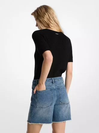 Shorts vaqueros estilo boyfriend