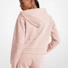 Sudadera con capucha de mezcla de algodón con corazón bordado Sudadera con capucha de mezcla de algodón con corazón bordado