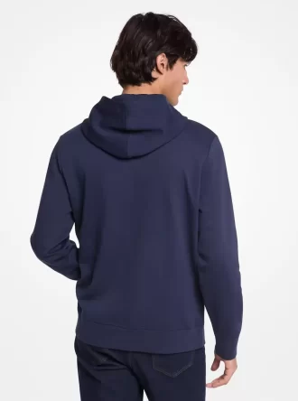 Sudadera con capucha de mezcla de algodón con logotipo