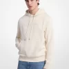 Sudadera con capucha de mezcla de algodón con logotipo en relieve