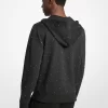 Sudadera con capucha de mezcla de algodón con tachuelas
