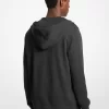 Sudadera con capucha y cremallera de mezcla de algodón