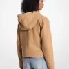 Sudadera con capucha y cremallera de mezcla de lana Sudadera con capucha y cremallera de mezcla de lana