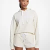 Sudadera corta con capucha de mezcla de algodón y logotipo exclusivo Sudadera corta con capucha de mezcla de algodón y logotipo exclusivo
