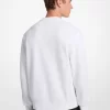 Sudadera de cuello redondo de mezcla de algodón con logo gráfico