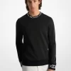 Sudadera de mezcla de algodón con ribete de logotipo