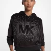 Sudadera de terciopelo con logo adornado Sudadera de terciopelo con logo adornado