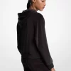 Sudadera de terciopelo con logo adornado Sudadera de terciopelo con logo adornado