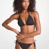 Top de bikini triangular de nailon elástico Top de bikini triangular de nailon elástico