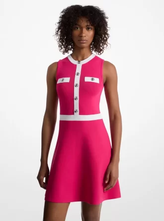 Vestido a presión en mezcla de viscosa