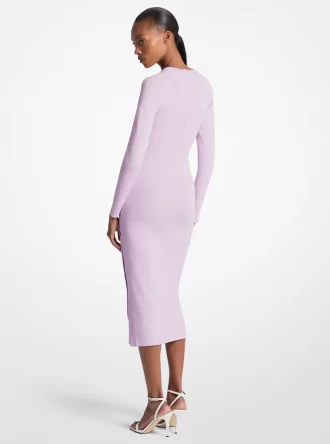 Vestido a presión en mezcla de viscosa