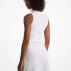 Vestido con cremallera y logo en jacquard