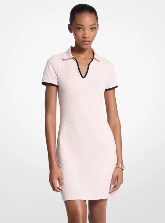 Vestido de tenis técnico de punto jacquard con logotipo