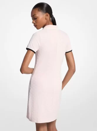Vestido de tenis técnico de punto jacquard con logotipo