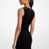 Vestido de terciopelo fruncido