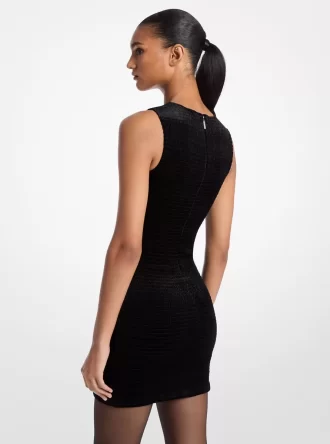 Vestido de terciopelo fruncido