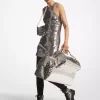 Vestido de tirantes de jersey con lentejuelas