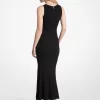 Vestido de tirantes de punto elástico acanalado