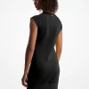 Vestido tipo suéter con manga raglán, logo jacquard