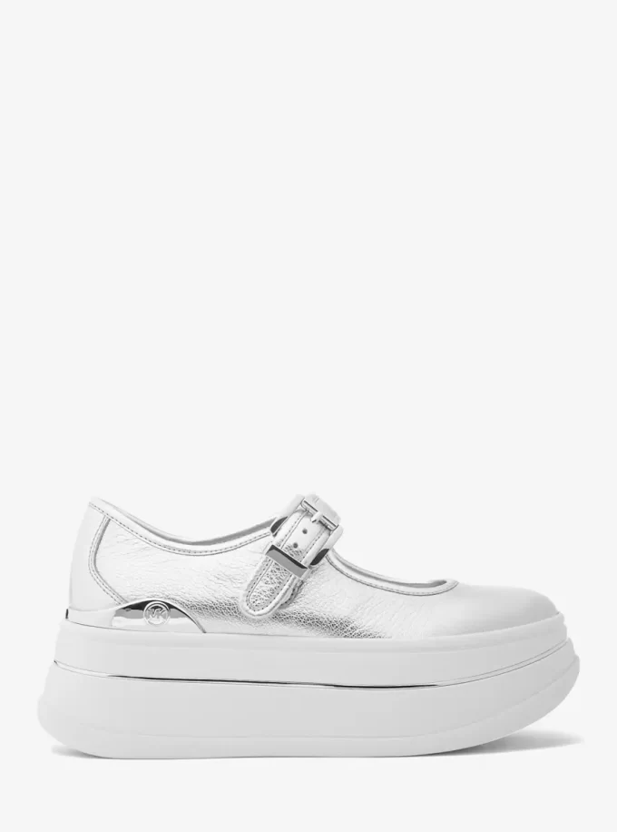 Zapatilla Mary Jane de piel metalizada Hayes Zapatilla Mary Jane de piel metalizada Hayes