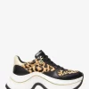 Zapatillas Arla de piel de becerro con estampado de leopardo Zapatillas Arla de piel de becerro con estampado de leopardo