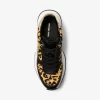 Zapatillas Arla de piel de becerro con estampado de leopardo Zapatillas Arla de piel de becerro con estampado de leopardo