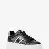 Zapatillas de plataforma con rayas y logo de la firma Romey Zapatillas de plataforma con rayas y logo de la firma Romey