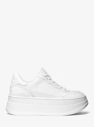 Zapatillas de plataforma con relieve de serpiente Hayes