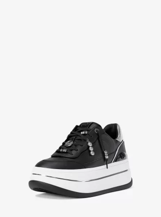 Zapatillas de plataforma de cuero con adornos Hayes Zapatillas de plataforma de cuero con adornos Hayes