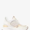 Zapatillas deportivas con el logotipo de Katrina y lagarto metálico en relieve Zapatillas deportivas con el logotipo de Katrina y lagarto metálico en relieve