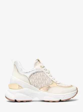 Zapatillas deportivas con el logotipo de Katrina y lagarto metálico en relieve