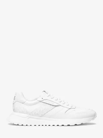 Zapatillas deportivas Dax de piel granulada y logotipo
