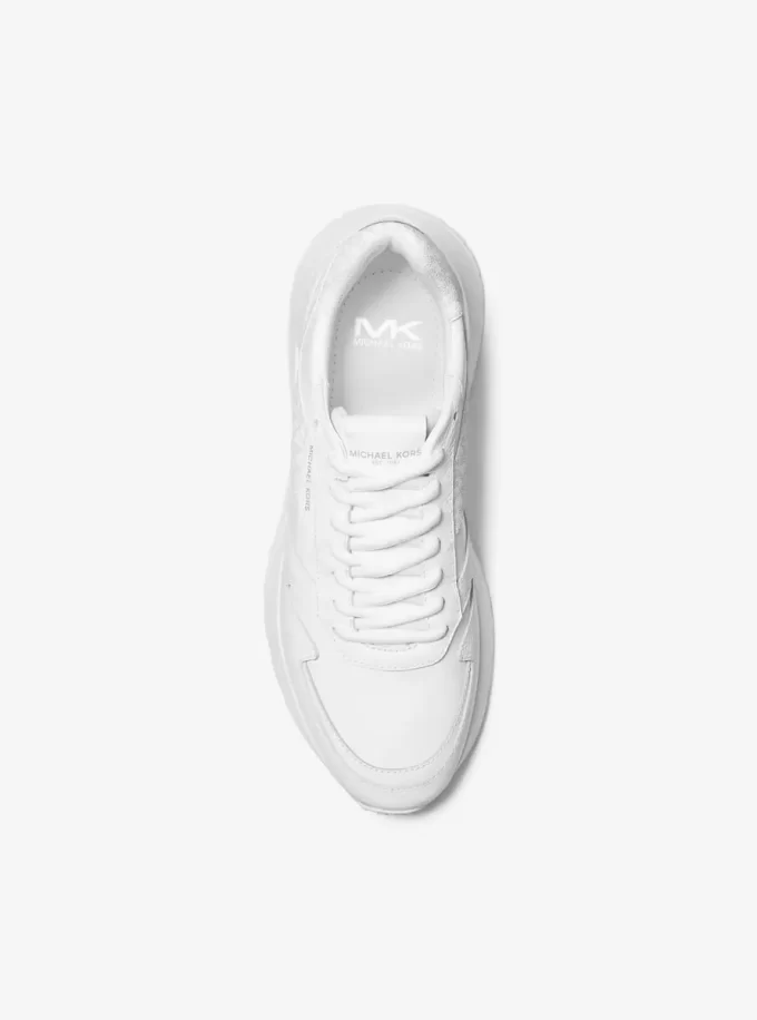 Zapatillas deportivas Dax de piel granulada y logotipo